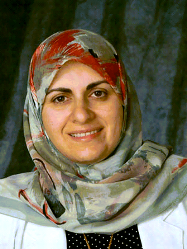 Photo shows the smiling face of Dr. Nassrine Noureddine