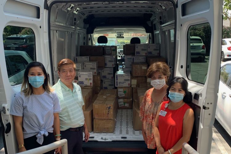 PPE donation from Chan family