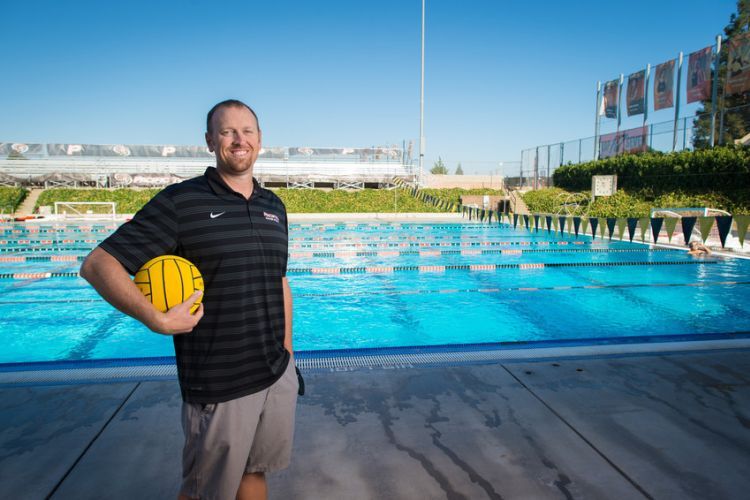 Water polo action