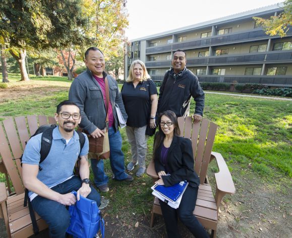 students on Sacramento campus