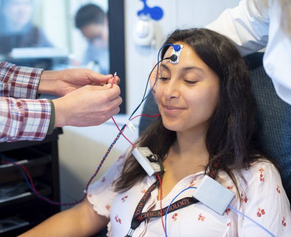 audiology students in clinic